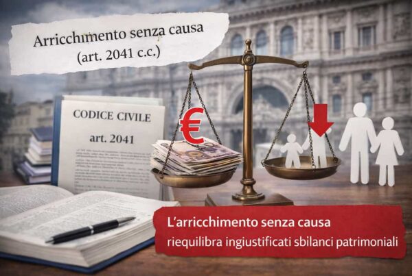 arricchimento senza causa Vicenza art 2041 polizza vita beneficiari